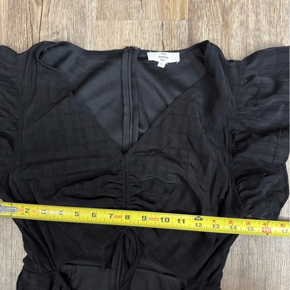 Entro • Ruffle Sleeve Cut Out Maxi Dress - Picture 4 of 15